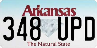 AR license plate 348UPD