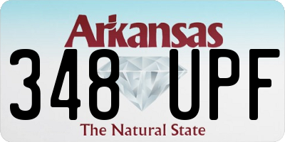 AR license plate 348UPF