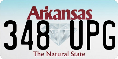 AR license plate 348UPG