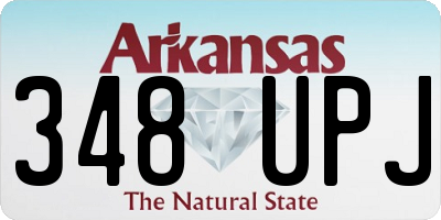 AR license plate 348UPJ