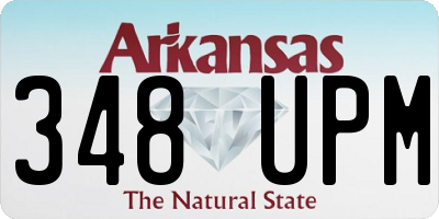 AR license plate 348UPM