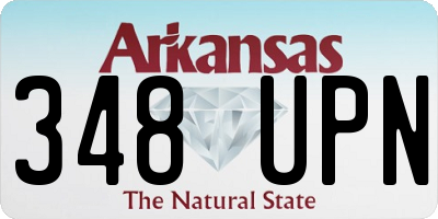 AR license plate 348UPN