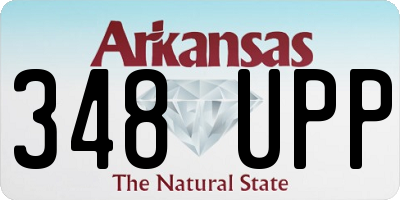 AR license plate 348UPP