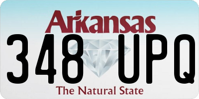 AR license plate 348UPQ