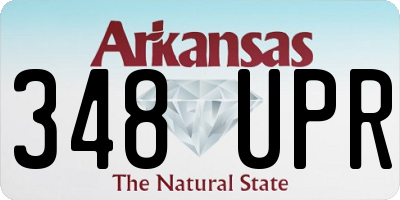 AR license plate 348UPR