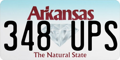 AR license plate 348UPS