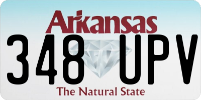 AR license plate 348UPV