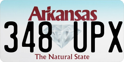 AR license plate 348UPX