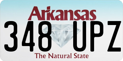 AR license plate 348UPZ
