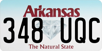 AR license plate 348UQC