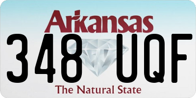AR license plate 348UQF