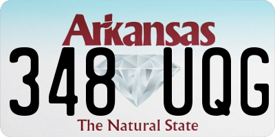 AR license plate 348UQG