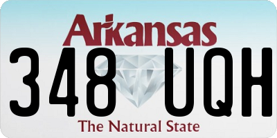 AR license plate 348UQH