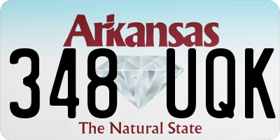 AR license plate 348UQK