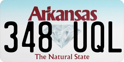 AR license plate 348UQL