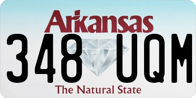 AR license plate 348UQM