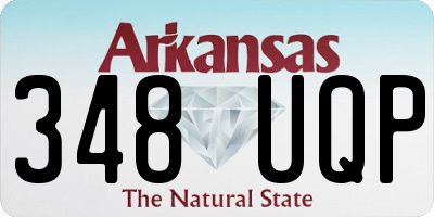 AR license plate 348UQP