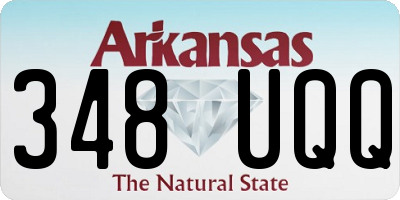 AR license plate 348UQQ