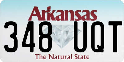AR license plate 348UQT