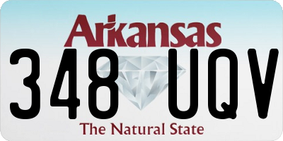 AR license plate 348UQV