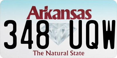 AR license plate 348UQW