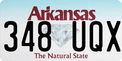 AR license plate 348UQX
