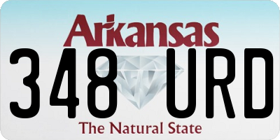 AR license plate 348URD