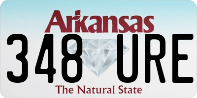 AR license plate 348URE