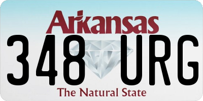AR license plate 348URG