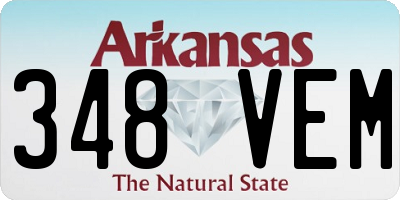AR license plate 348VEM