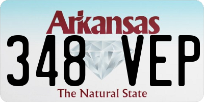 AR license plate 348VEP