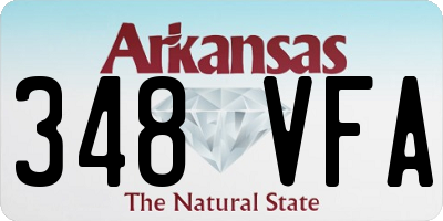 AR license plate 348VFA
