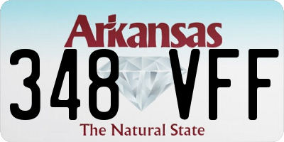 AR license plate 348VFF