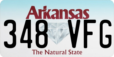 AR license plate 348VFG