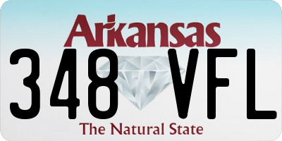 AR license plate 348VFL