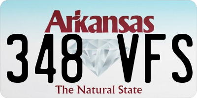 AR license plate 348VFS
