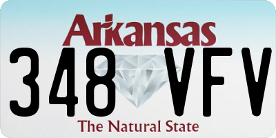 AR license plate 348VFV