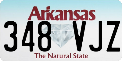 AR license plate 348VJZ