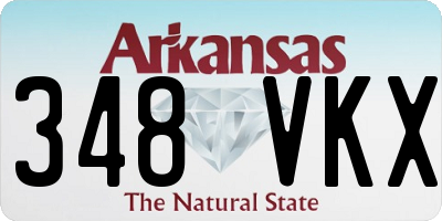 AR license plate 348VKX