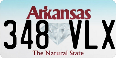 AR license plate 348VLX
