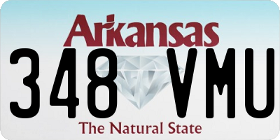 AR license plate 348VMU