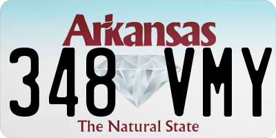 AR license plate 348VMY