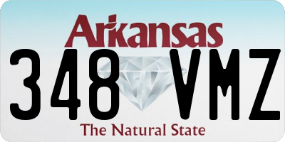 AR license plate 348VMZ
