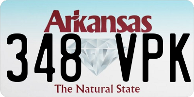 AR license plate 348VPK