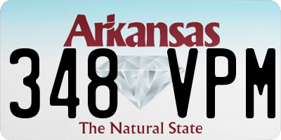 AR license plate 348VPM