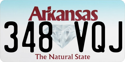 AR license plate 348VQJ