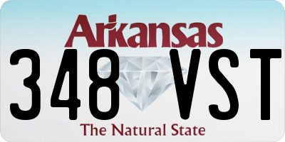 AR license plate 348VST