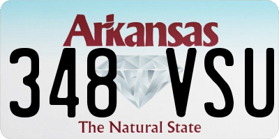 AR license plate 348VSU