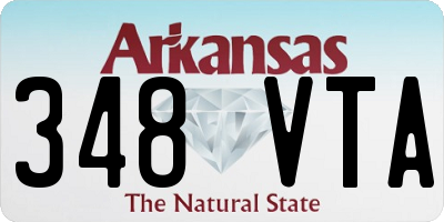 AR license plate 348VTA