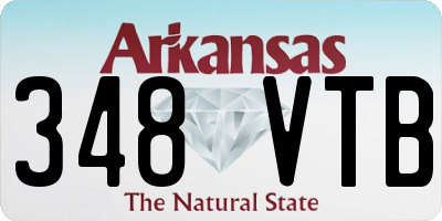 AR license plate 348VTB